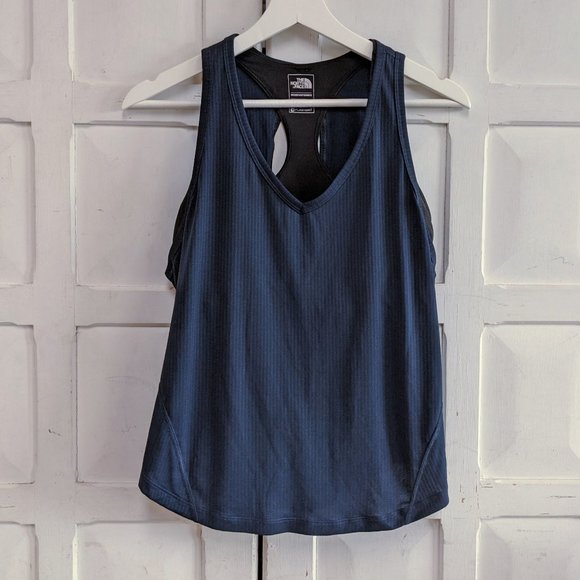 The North Face Tops - The North Face flashdry tank navy/ black SZ M